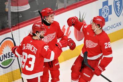 Brandsegg-Nygård med assist da Red Wings slo Sharks