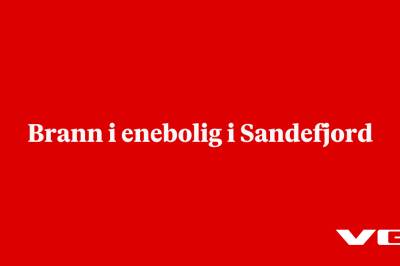 Brann i enebolig i Sandefjord