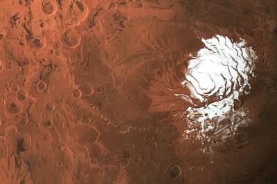 Er det en innsjø under sørpolen på Mars?