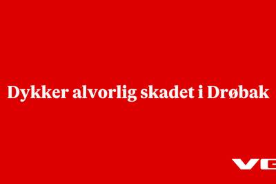 Dykker alvorlig skadet i Drøbak 