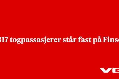 317 togpassasjerer står fast på Finse