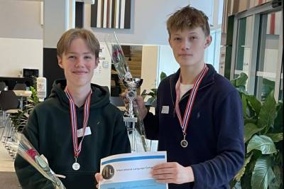 Sølv til Aksel og Leon i International Language Competition