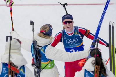 Norsk OL-bronse på stafetten – Frankrike tok suverent gull