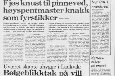 Fra arkivet: Jule-syklonen for femti år siden