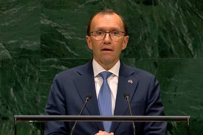 Eide talte for Norge: – FN er i en trippelkrise