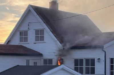 Brann i bolig på Dønna