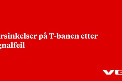 Forsinkelser på T-banen etter signalfeil
