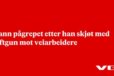 Mann pågrepet etter han skjøt med softgun mot veiarbeidere